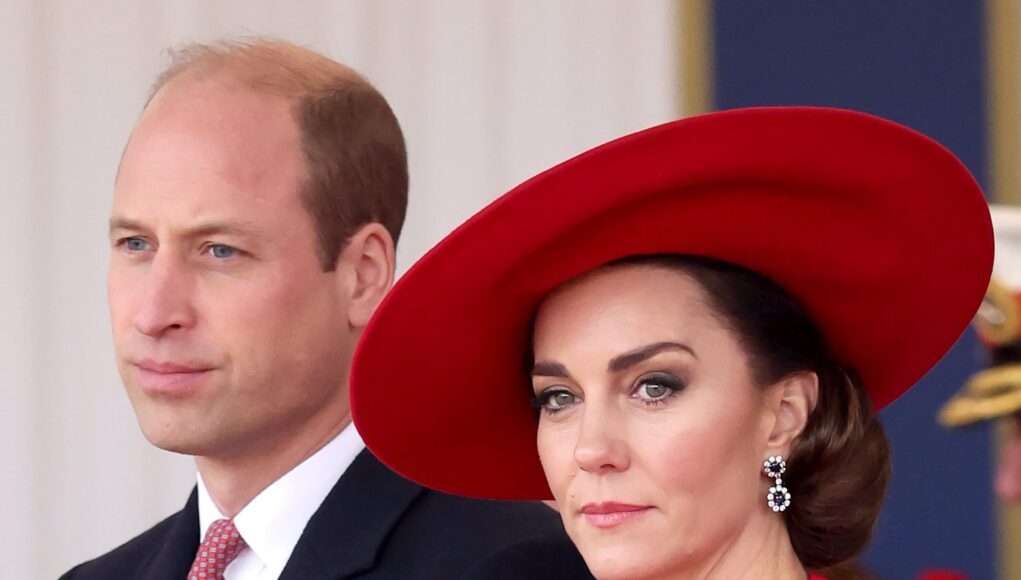 Kate Middleton dressed in red